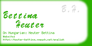 bettina heuter business card